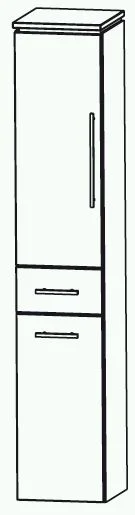 Puris Cool Line Hochschrank mit Wäschekippe 40 cm HNA054A5W - Ansicht 2