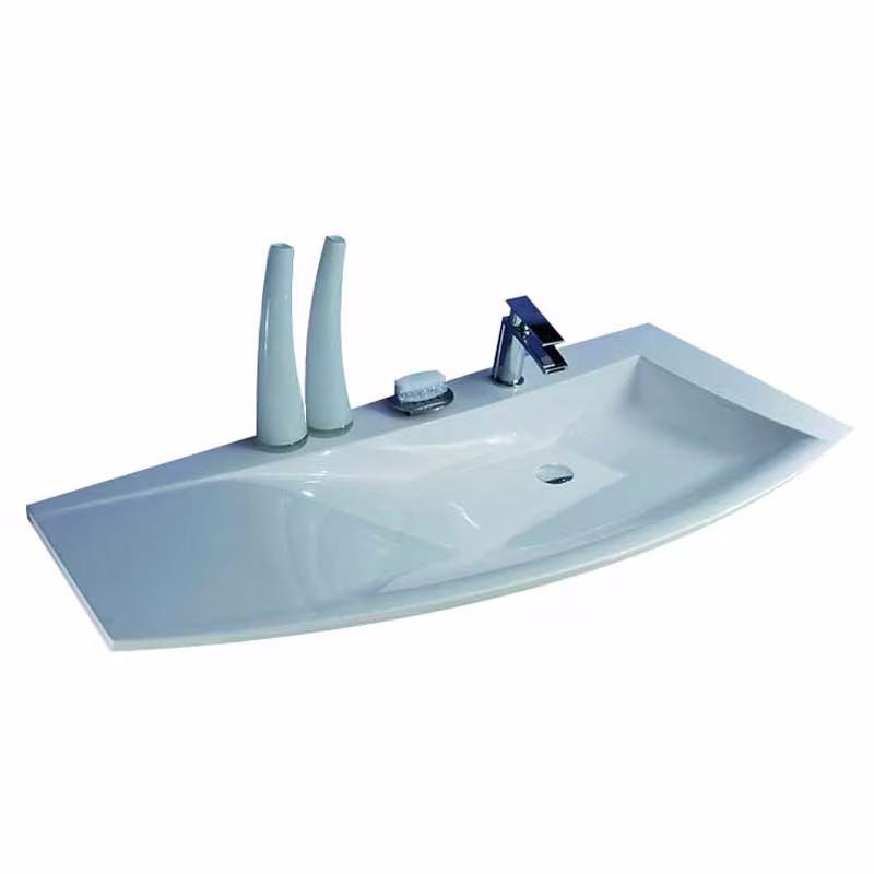 Puris Crescendo evermite Waschtisch 90 cm - Becken rechts