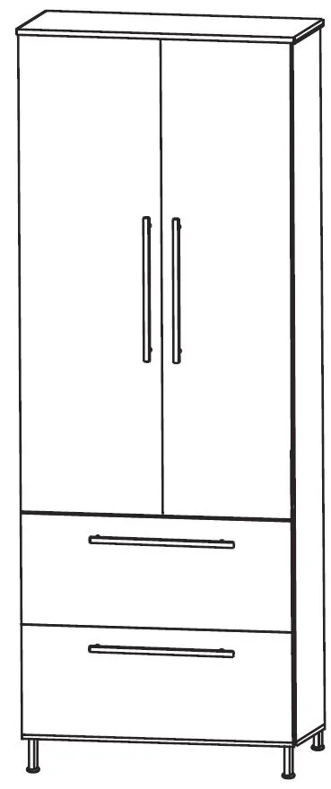 Puris Quada Hochschrank 60 cm HNA086A4S - Ansicht 2