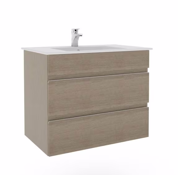 Marlin Bad 3290 Waschtisch mit Unterschrank - 80 cm breit