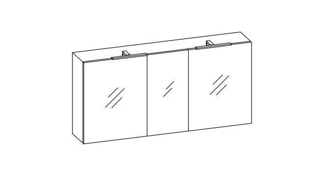 Pelipal Quickset 943 - Badmöbelset 145 cm / Doppelwaschtisch - Ansicht 3