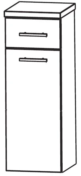 Puris Star Line Highboard 30 cm HBA553A7W - Ansicht 2