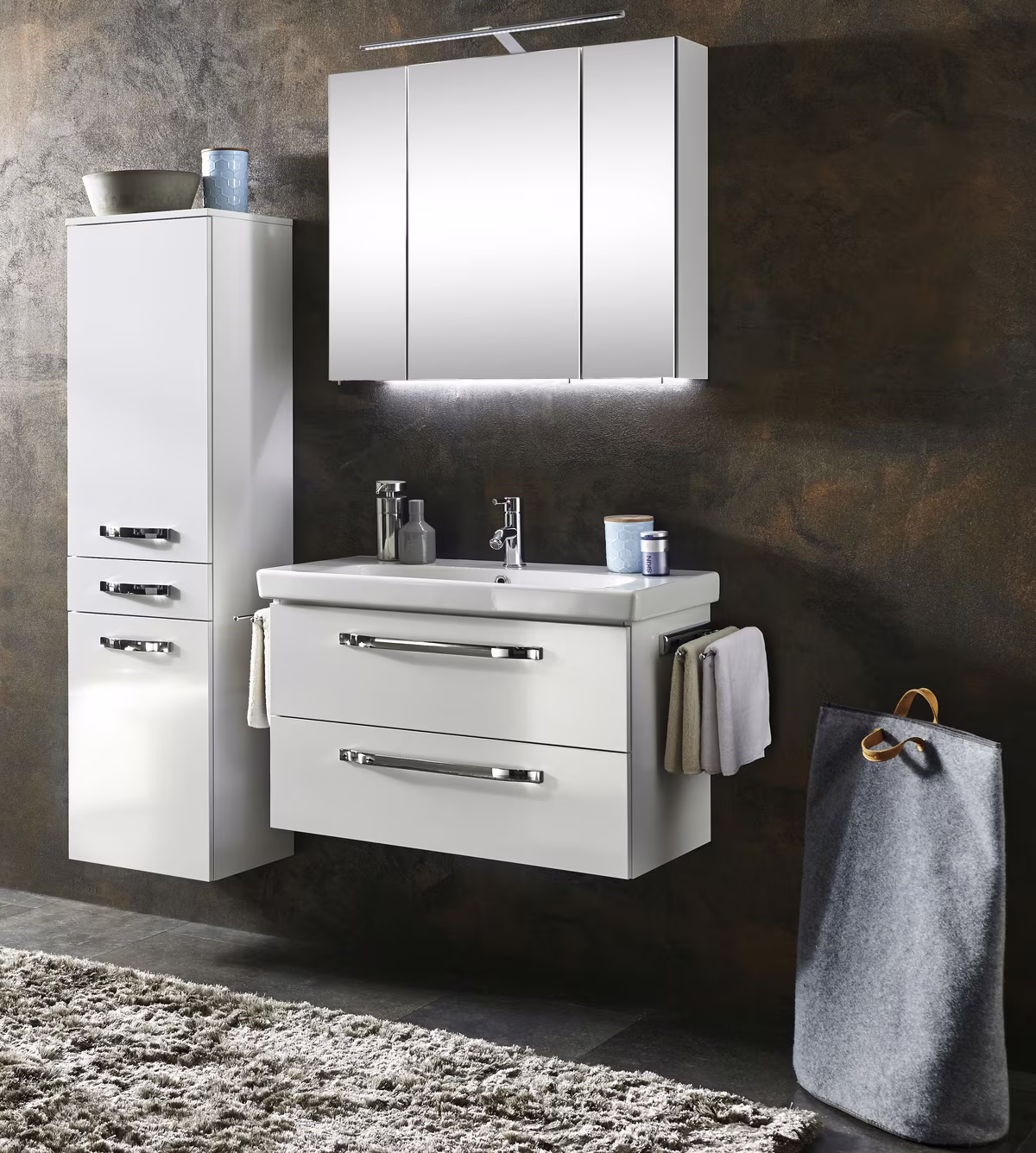Marlin Bad 3060 Spiegelschrank 80 cm SANB8 - sofort lieferbar! - Ansicht 4