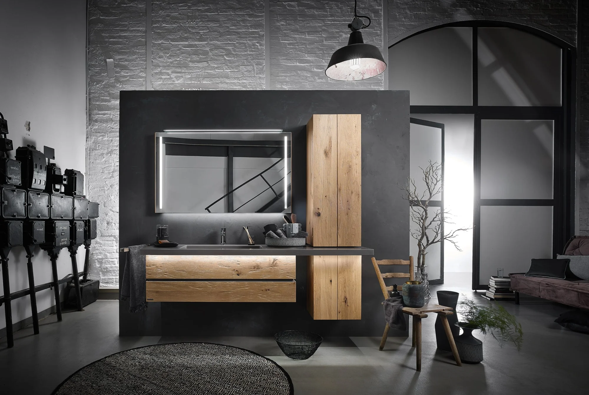 Thielemeyer Fresh Massivholz Badmöbelset 800471/801471 - Vorschlag 16 - 177 cm - Ansicht 3