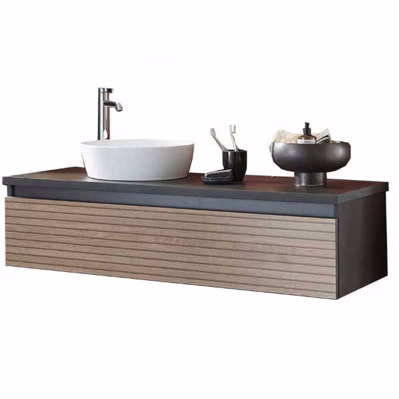 Puris Vialli Waschtisch mit Unterschrank 120 cm breit - Becken links