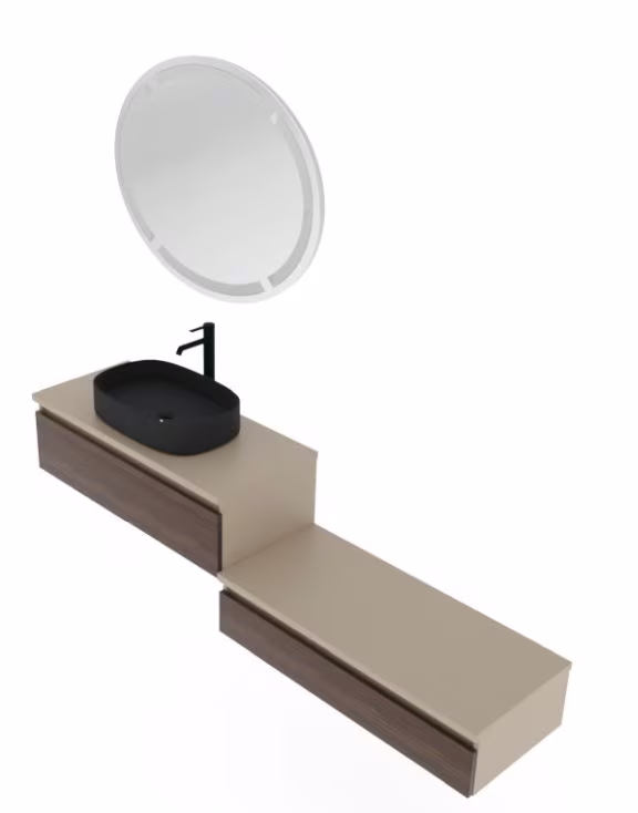 Puris Vialli Badmöbel Set - 200 cm - Ansicht 4
