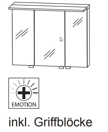 Puris Protection1 - Spiegelschrank Serie A SET437005 / 70 cm - Ansicht 2