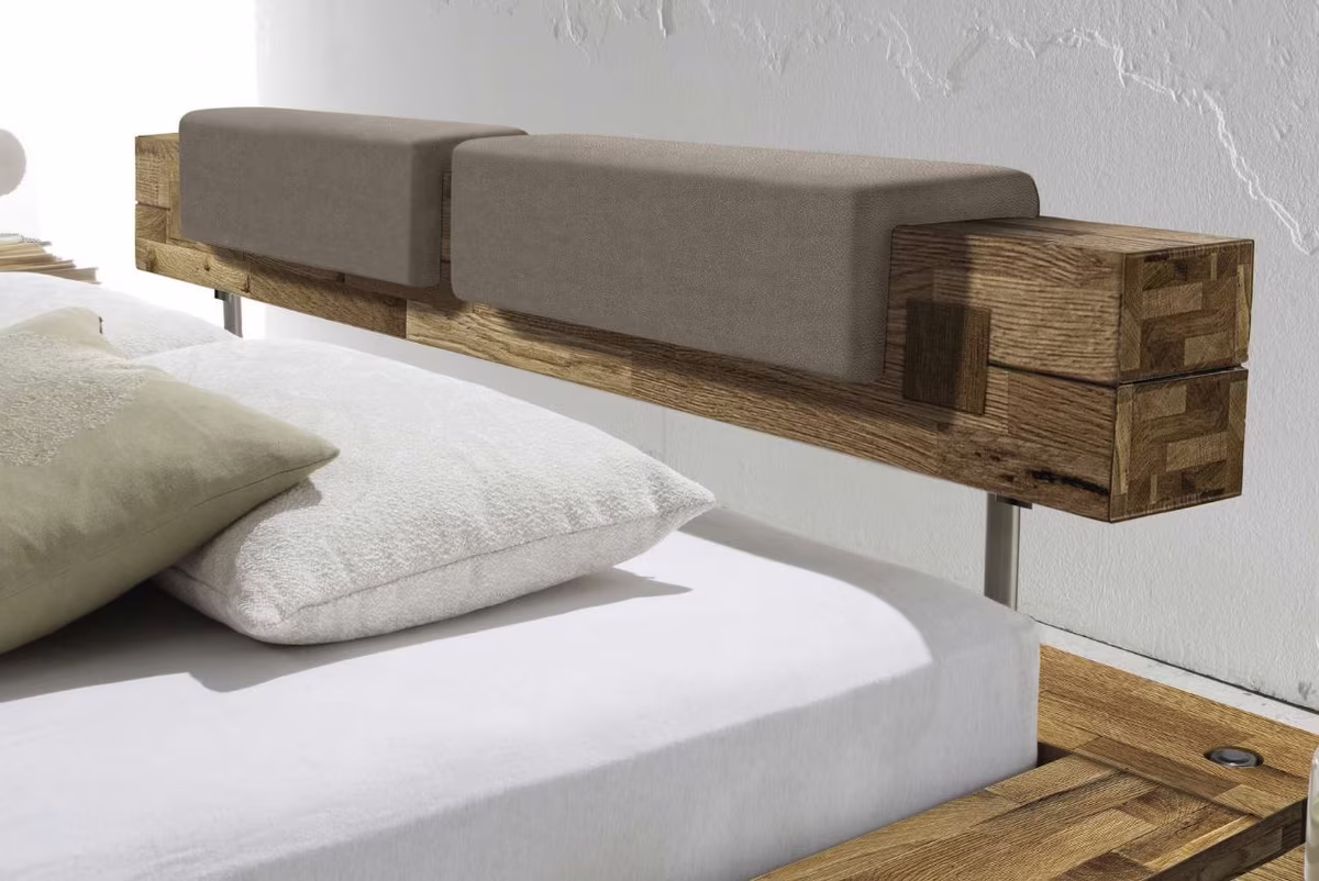 Hasena Oak-Wild Bormio 18 Bett - Balco Kopfteil inkl. Nakio Kissen - Ansicht 3