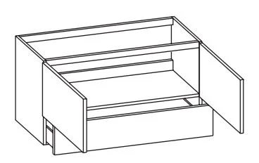 Pelipal Quickset 943 - Waschtisch mit Unterschrank 100 cm - Ansicht 5