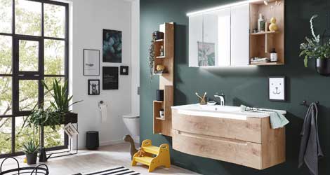 Waschtischunterschrank im Bad Set