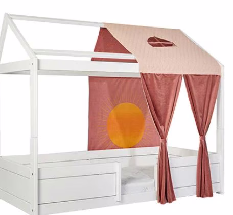 Abdeckung Sunset Dreams 7730 / Material: Canvas 40 % CO / 60 % PES, Velours 100 % PES, gesteppte Oberseite aus Fiberfill  Abmessungen: L369 x T100 cm  Reinigungshinweise: Schonwaschgang bei 30 °C