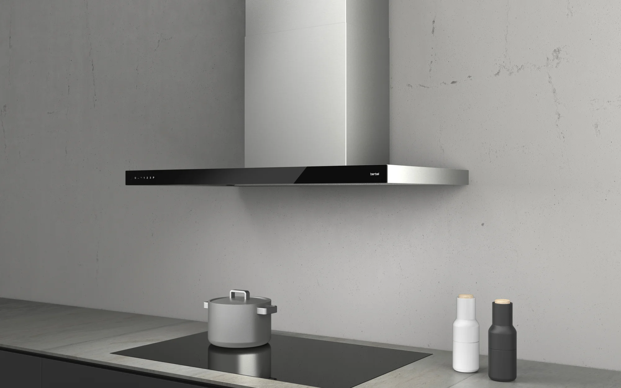 berbel Wandhaube Glassline BWH 90 GL 1005527, mit 5 Jahre Vollgarantie