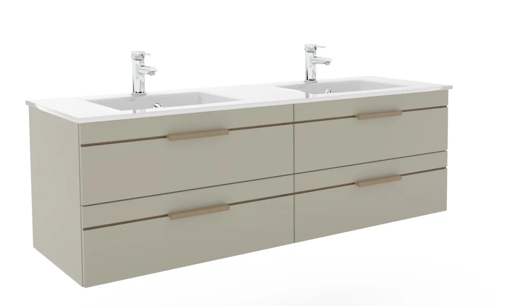 Pelipal Balto Badmöbel-Set - Doppelwaschplatz, 148 cm - Ansicht 9