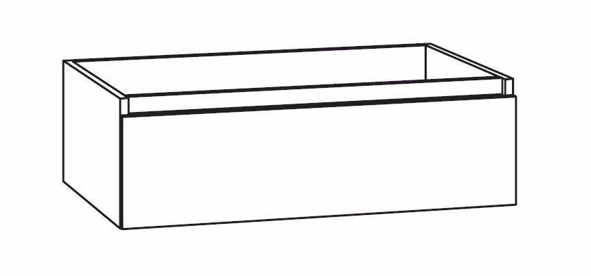 MARLIN 3290fair Bad-Kombination 80 cm breit, mit Spiegelschrank  - Variante 1 - Ansicht 6
