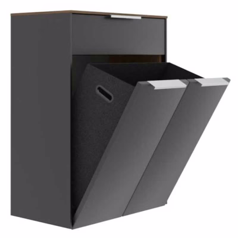 Puris Swing Highboard mit Wäschekippe 60 cm HBA556A7W