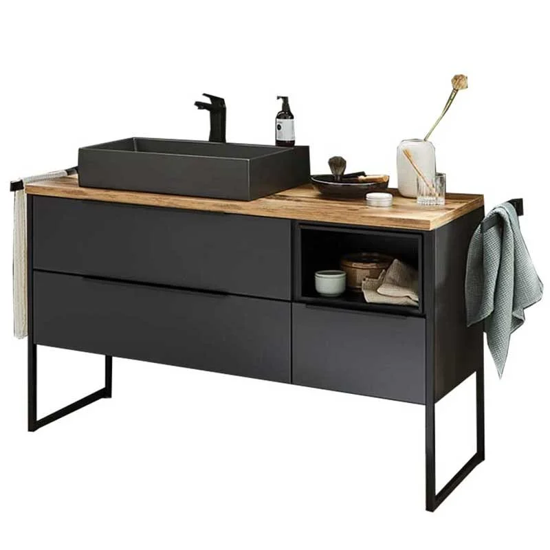 Puris Aspekt Waschtischset mit Regal 120 cm