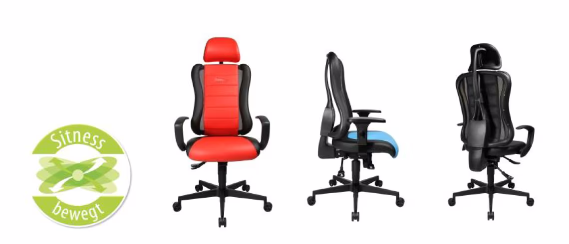 Topstar Bürostuhl Sitness RS mit Armlehnen und Kopfstützen SR10PD_X - Ansicht 3