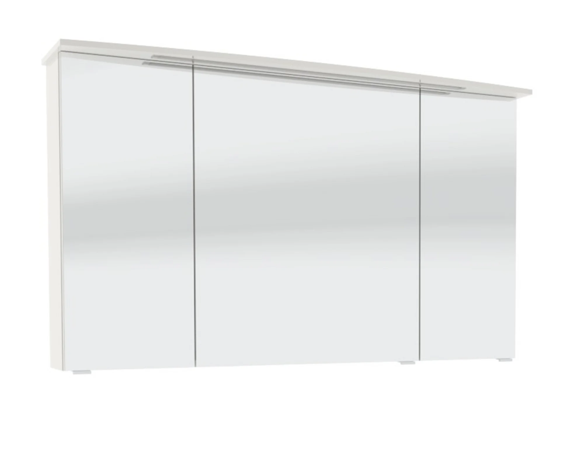 mit Spiegelschrank mit Kranzbeleuchtung 122 cm
