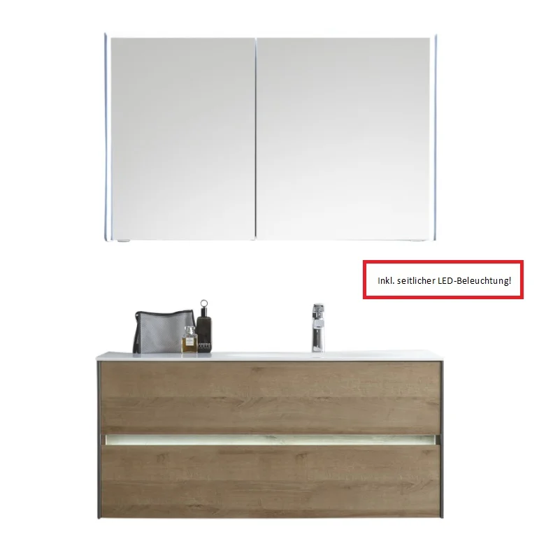 Pelipal 6010 Badmöbel Set 113 cm breit Becken rechts - Set 3.5 - Ansicht 2