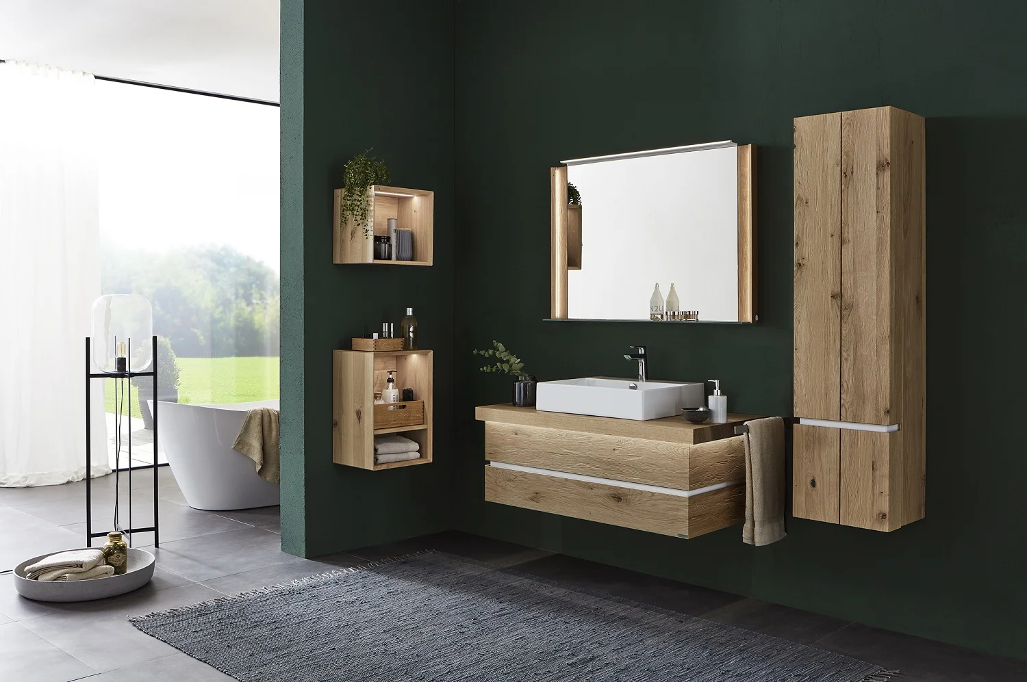 Thielemeyer Fresh Massivholz Badmöbelset 800070/801070 - Vorschlag 5 - 122 cm - Ansicht 4