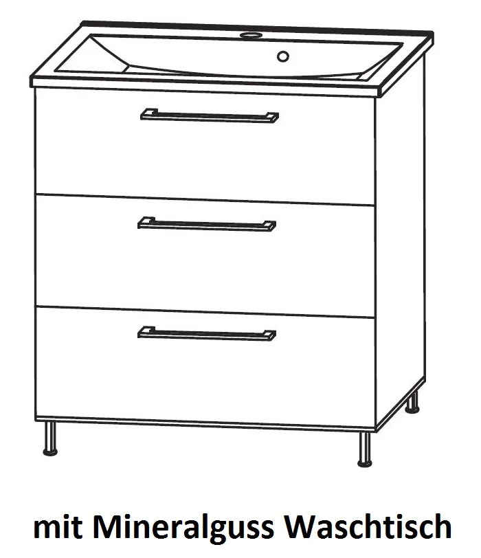 Puris Quada Waschplatz 70 cm SETQU701/2 - Ansicht 9