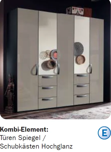 Rauch Select yourJOYce - Drehtüren-Schrank mit Kombi-Element / Höhe 236cm - Ansicht 7