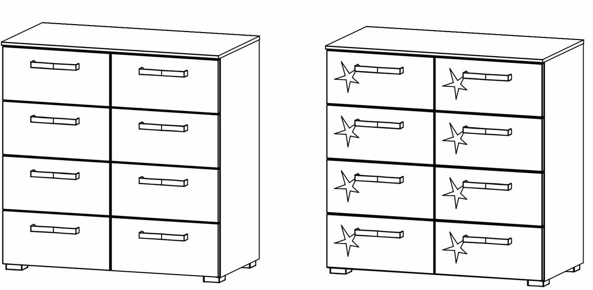 Rauch Select Mavi Extra / Kommoden-Varianten 81 cm hoch - Ansicht 3