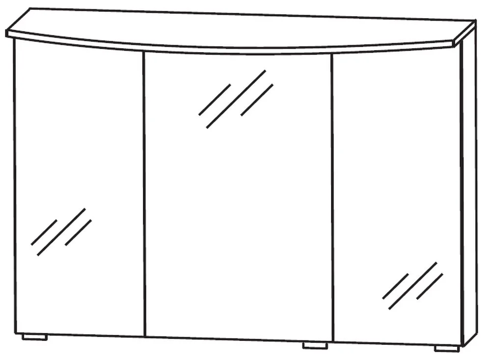 Spiegelschrank 90 cm S2A438S3