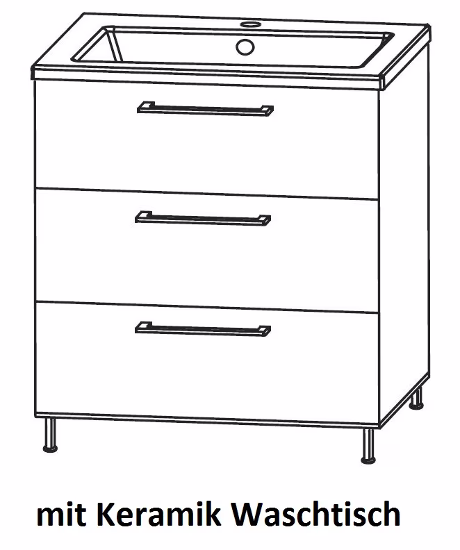 Puris Quada Waschplatz 70 cm SETQU701/2 - Ansicht 10