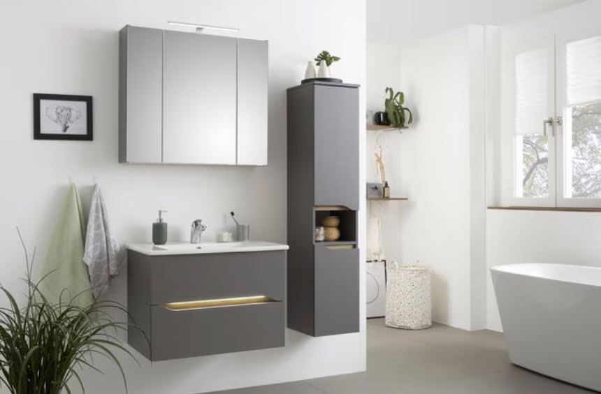 Pelipal Quickset 357 - Midischrank 30 cm breit mit 2 Drehtüren - Ansicht 2