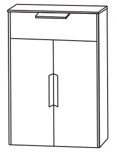 Puris d.light Highboard 62,2 cm HBA556AD - Ansicht 2