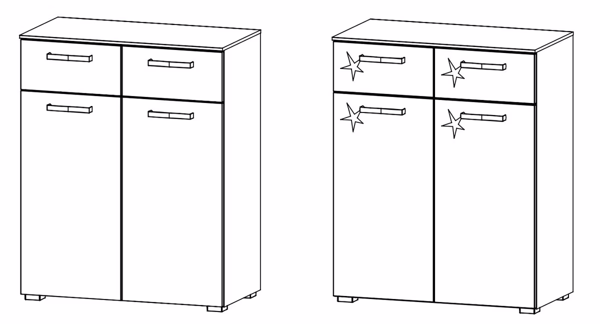 Rauch Select Mavi Extra / Kommoden-Varianten 100 cm hoch - Ansicht 6
