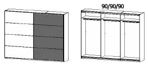 Rauch Tampa Schwebetürenschrank 48F9