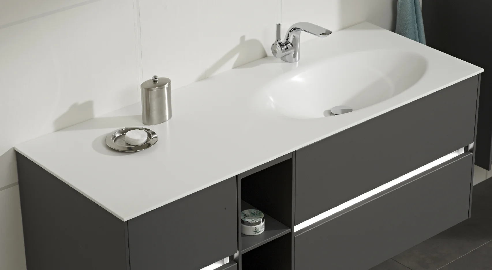 Pelipal 6010 Waschtisch-Set 133 cm - Rechts - Ansicht 7