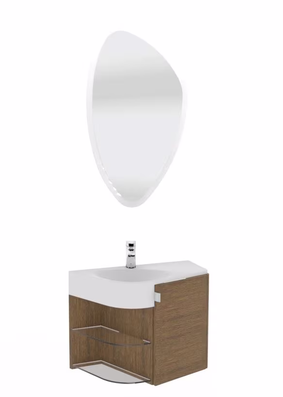 Marlin Gästebad 3010.3 -  Badspiegel 53 cm breit SPLEC5 - Ansicht 3