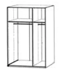 Korpus - Breite 150cm/ Höhe 222cm / 3-türig