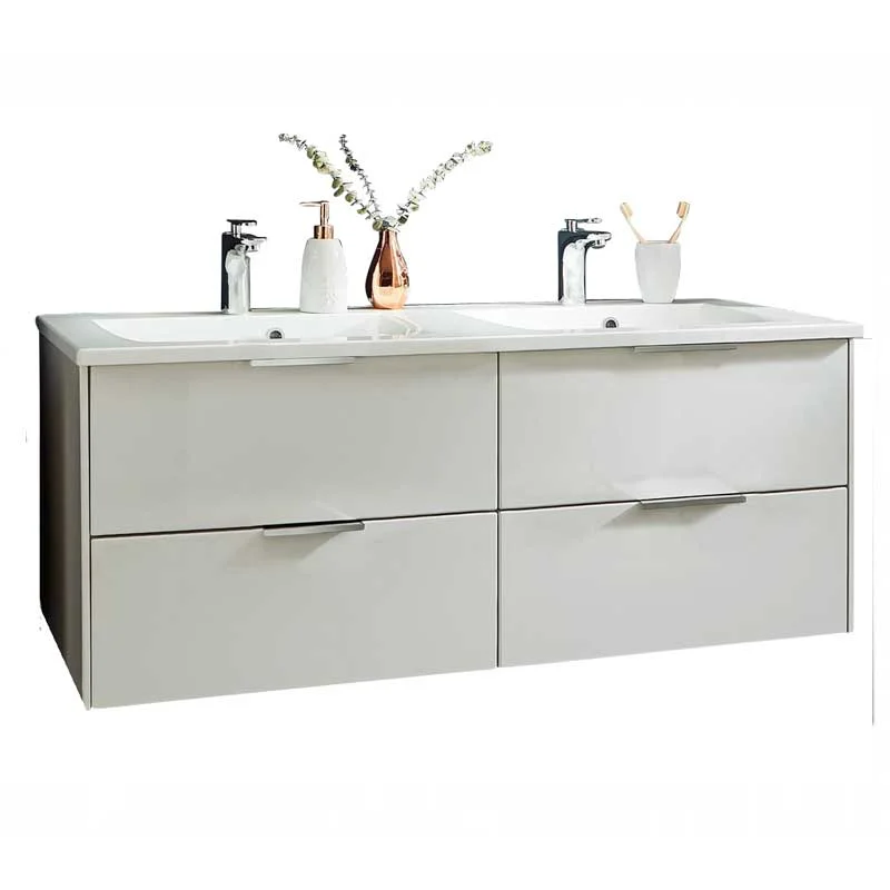 Puris D.Light Waschtischset 120 cm - mit Doppelwaschtisch