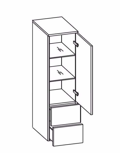 Pelipal TrenTino Midischrank 30 cm - Ansicht 2