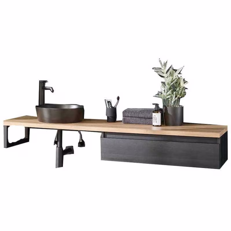 Puris Vialli Waschtisch mit Unterschrank 160 cm breit - Becken links