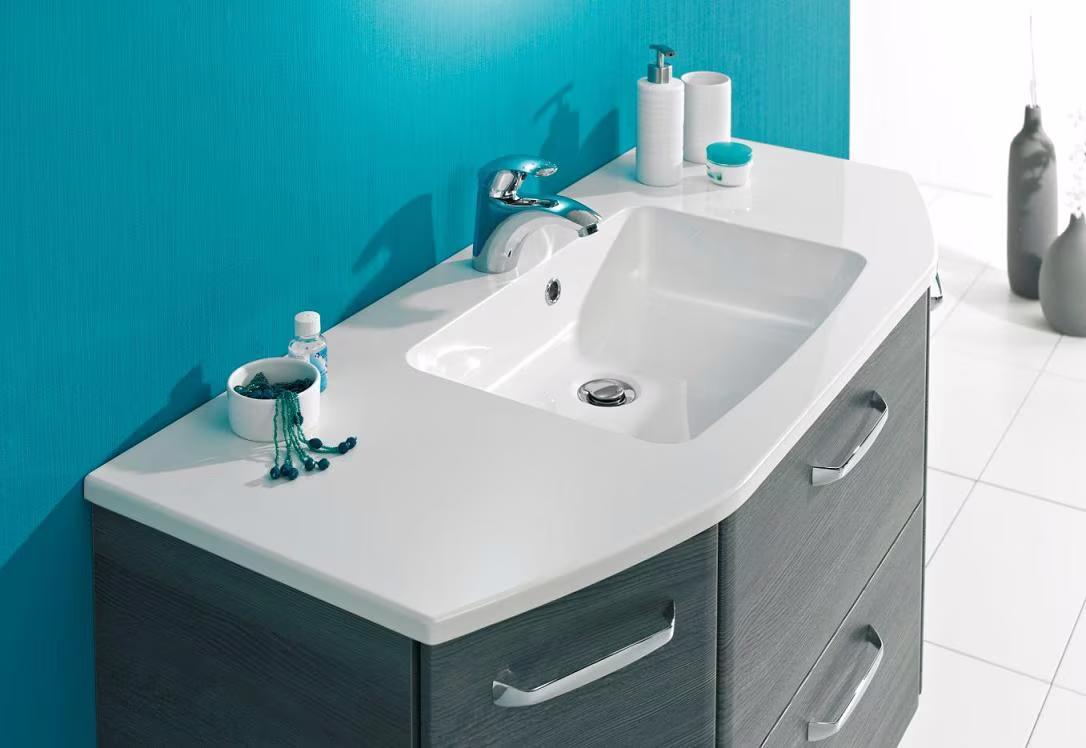 Pelipal Quickset 327 - Waschtisch-Set 110 cm / hervorgehobene Beckenform - Ansicht 3