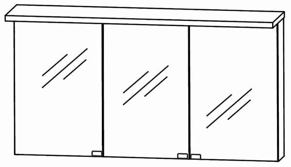 Spiegelschrank 140 cm S2A431416 - für Einzelwaschtisch-Lösung