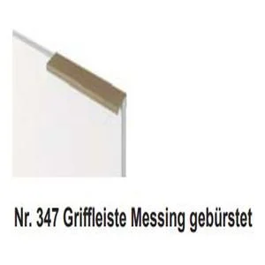 Nr. 347 Griffleiste Messing gebürstet