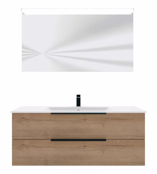 Puris Fresh Badmöbel Set mit Keramikwaschtisch - 120 cm - Ansicht 19