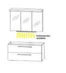 mit LED Beleuchtung & Emotion Sensor - Farbtemperatur verstellbar
