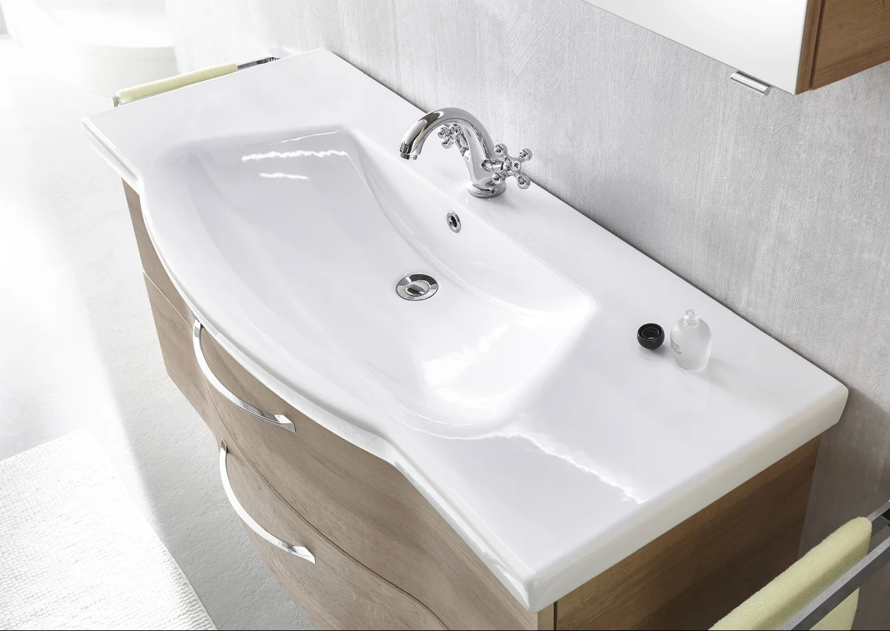 Calmo Badmöbelset 122 cm breit - 3-teilig - Ansicht 2
