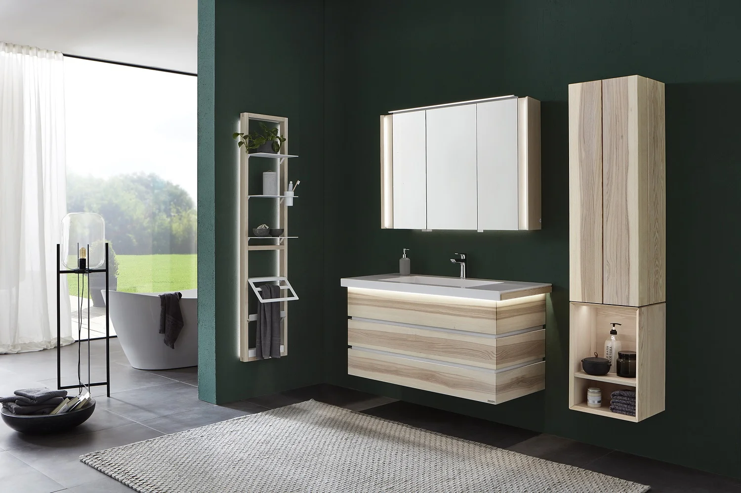 Thielemeyer Fresh Massivholz Badmöbelset 800280/801280 - Vorschlag 8 - 122 cm - Ansicht 5