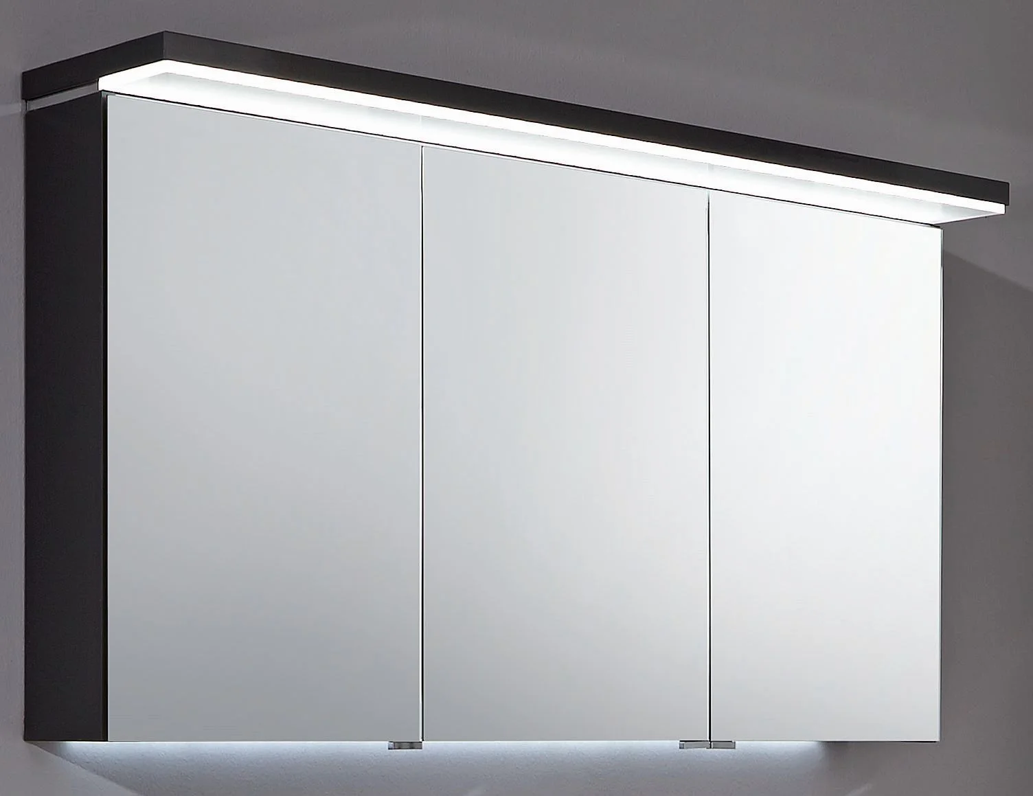 Puris Cool Line Badmöbelset mit Doppelwaschtisch 120 cm - mit Spiegelschrank Serie B - Ansicht 2