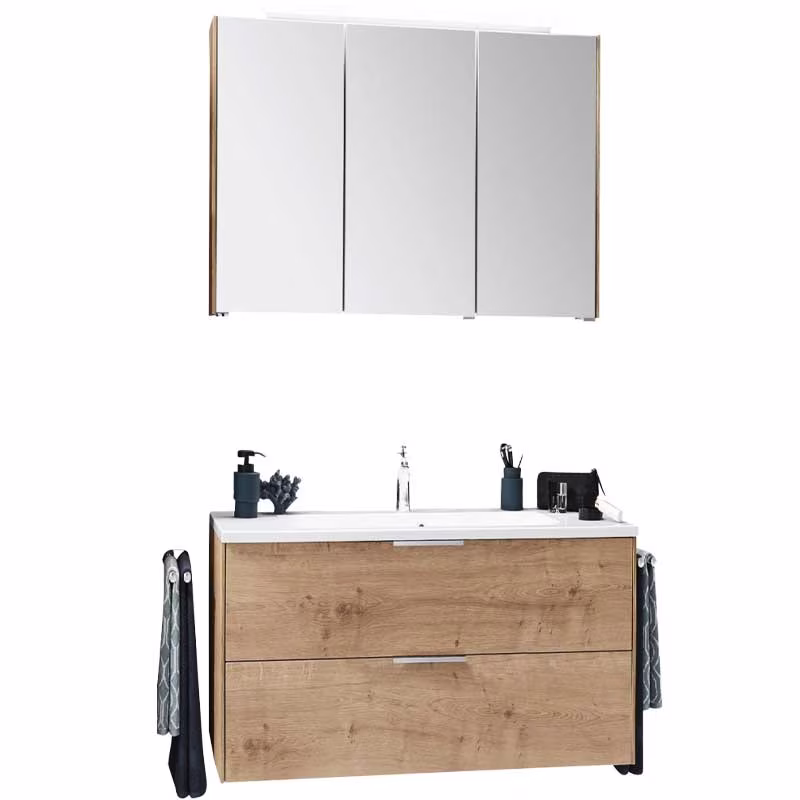 Puris D.Light Badmöbelset 70 cm - mit Spiegelschrank Serie A