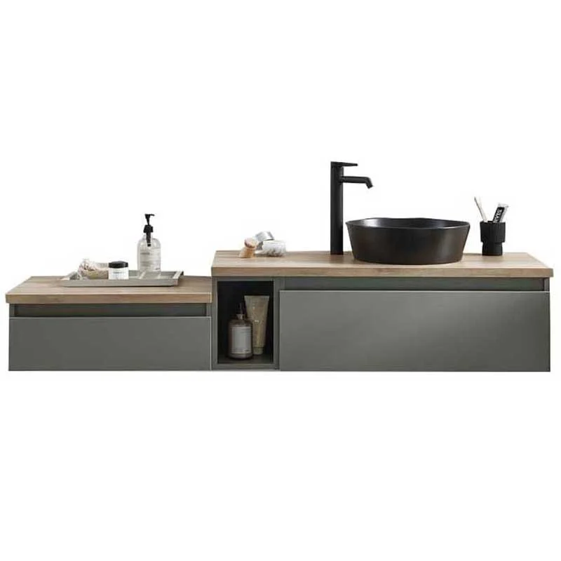 Puris Vialli Waschtisch mit Unterschrank 160 cm breit - Becken rechts