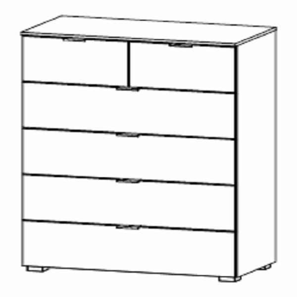 Kommode mit 6 Schubkästen